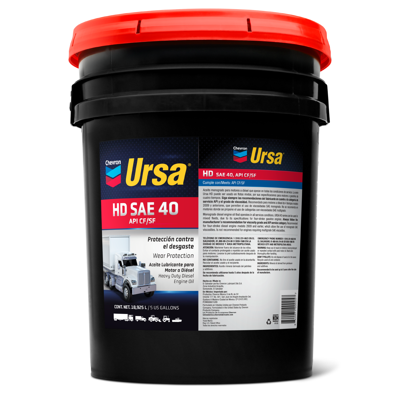 URSA® HD SAE 40, 50 Lubricantes Chevron (Latin America)